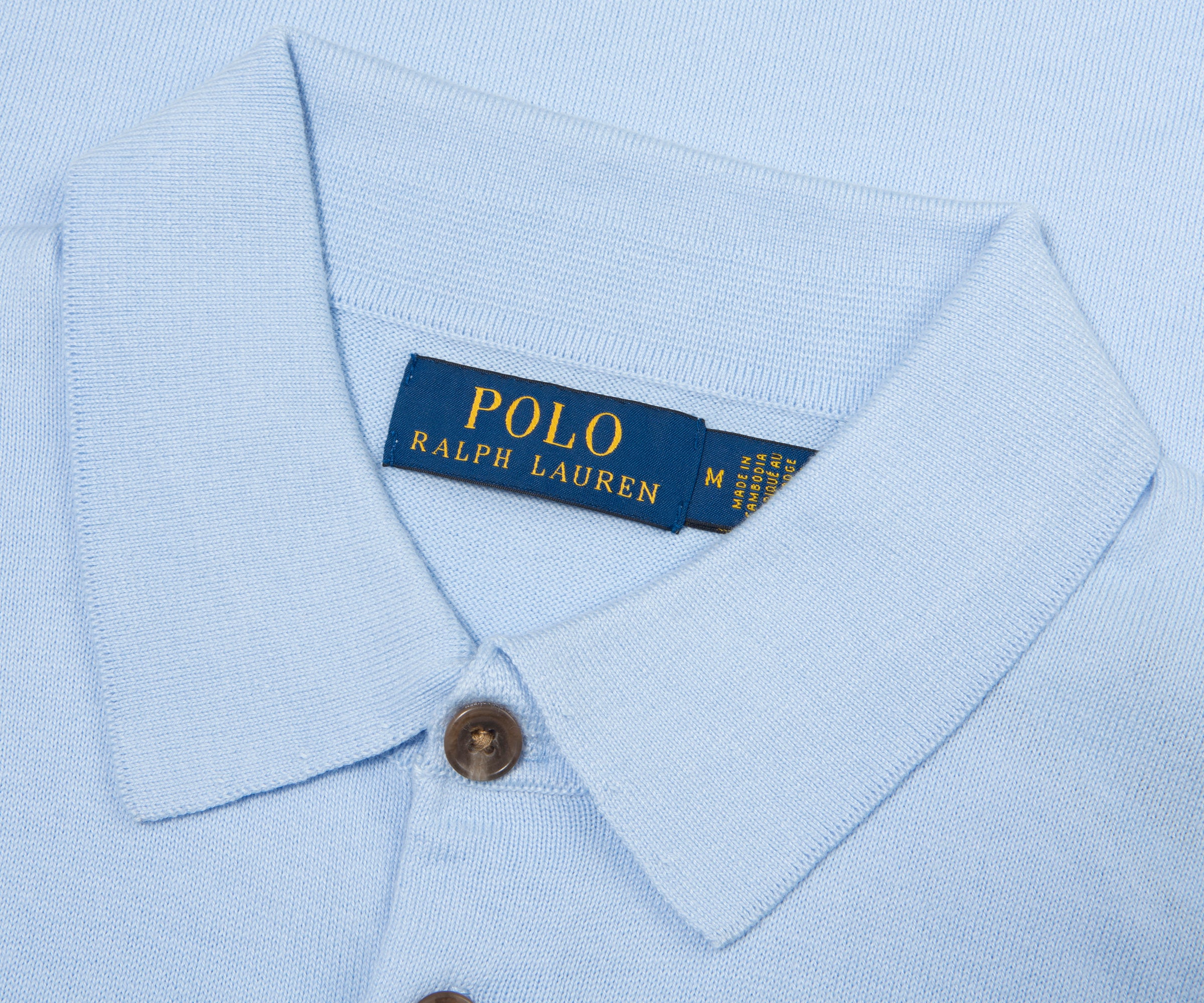Ralph Lauren Sky Blue Knitted Soft Polo