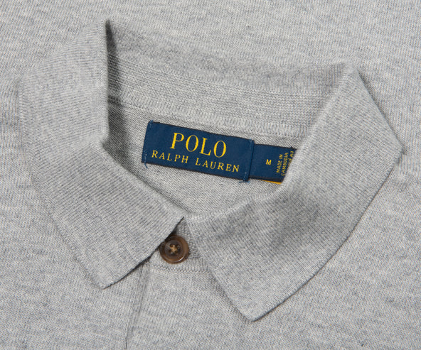 Polo Ralph Lauren Grey Heather Knitted LS Polo