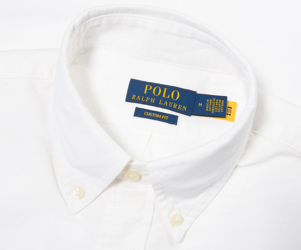 Ralph Lauren White Custom Fit Cotton Shirt