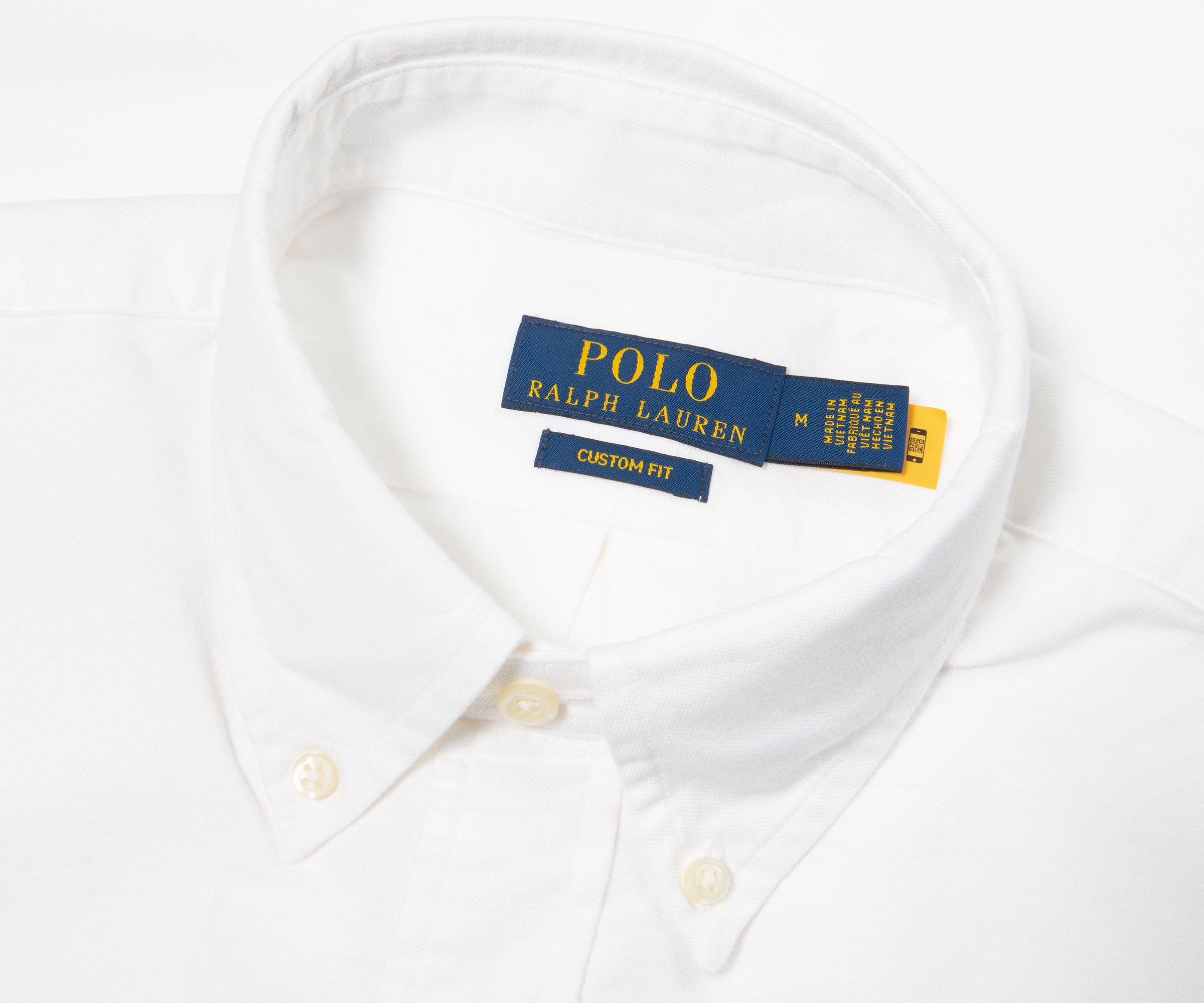 Ralph Lauren White Custom Fit Cotton Shirt