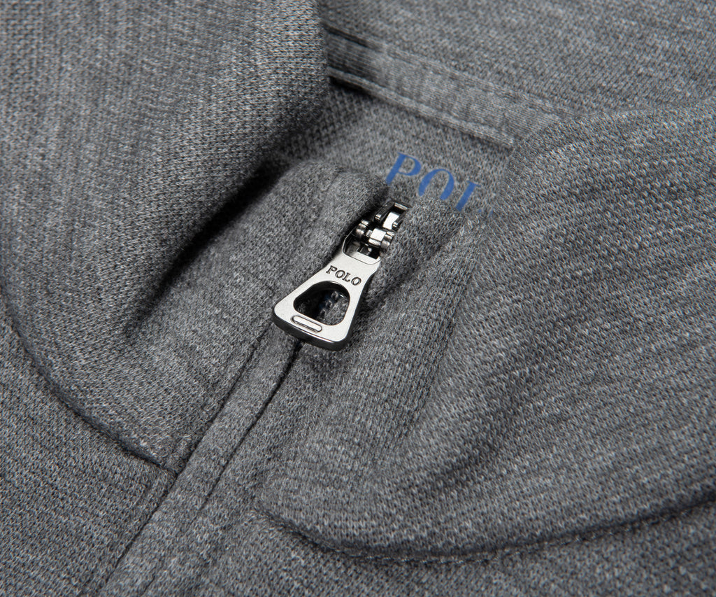 Ralph Lauren Grey Luxe Stretch 1/4 Zip Sweatshirt