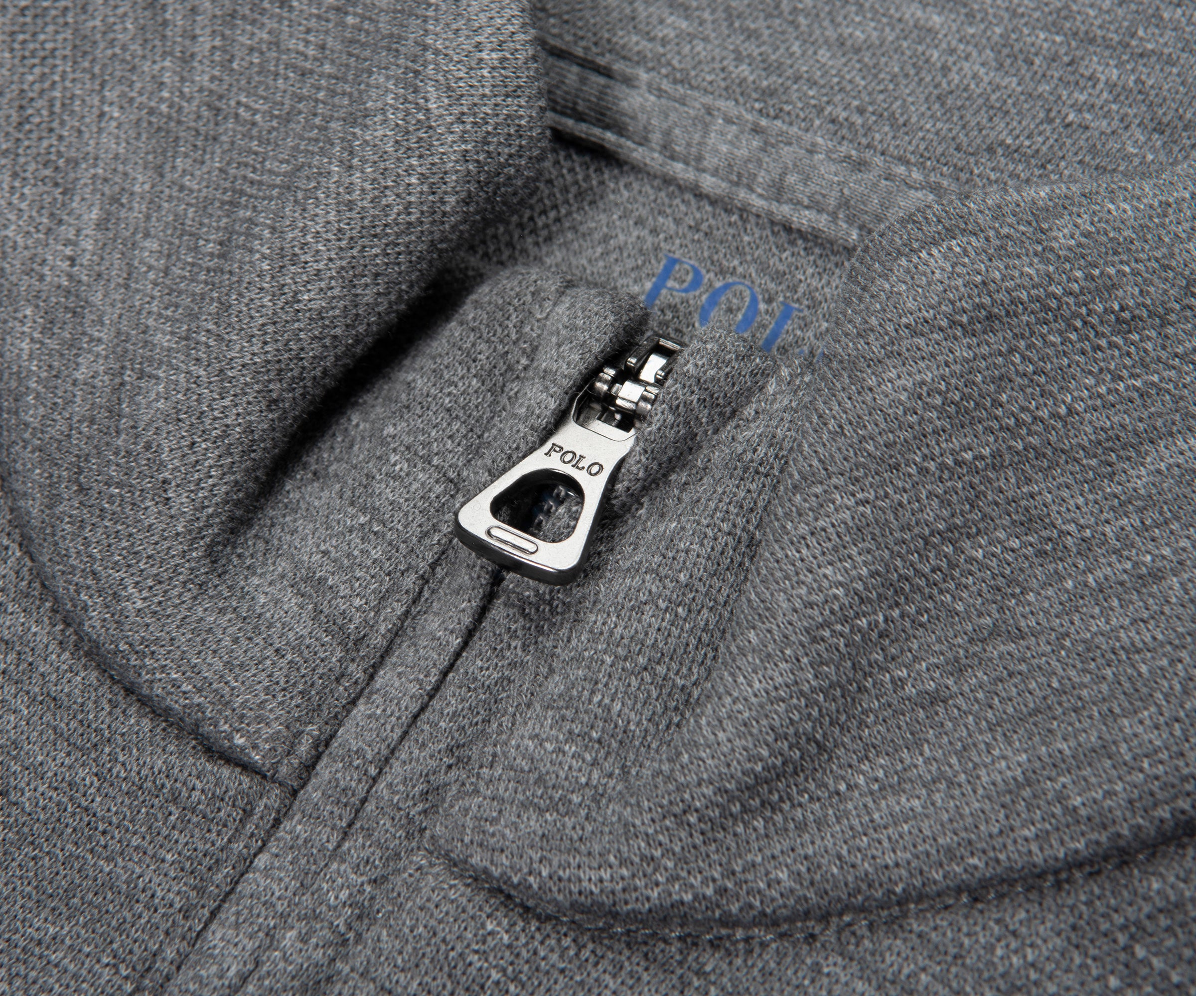 Ralph Lauren Grey Luxe Stretch 1/4 Zip Sweatshirt