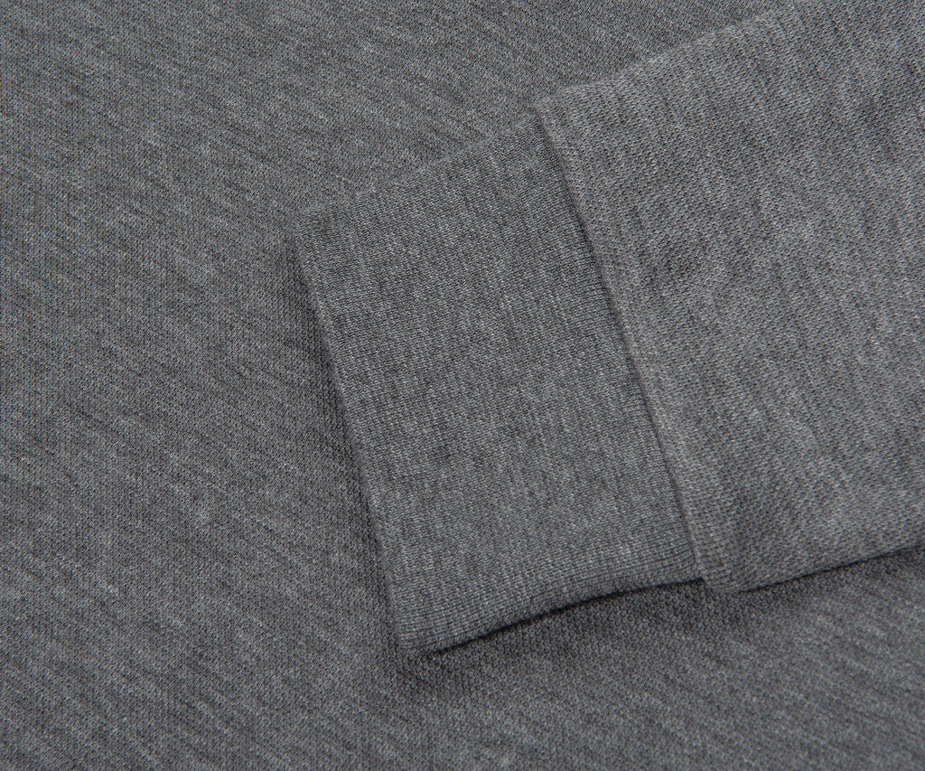 Ralph Lauren Grey Luxe Stretch 1/4 Zip Sweatshirt