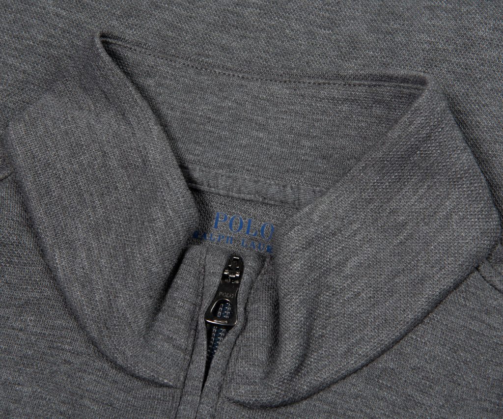 Ralph Lauren Grey Luxe Stretch 1/4 Zip Sweatshirt