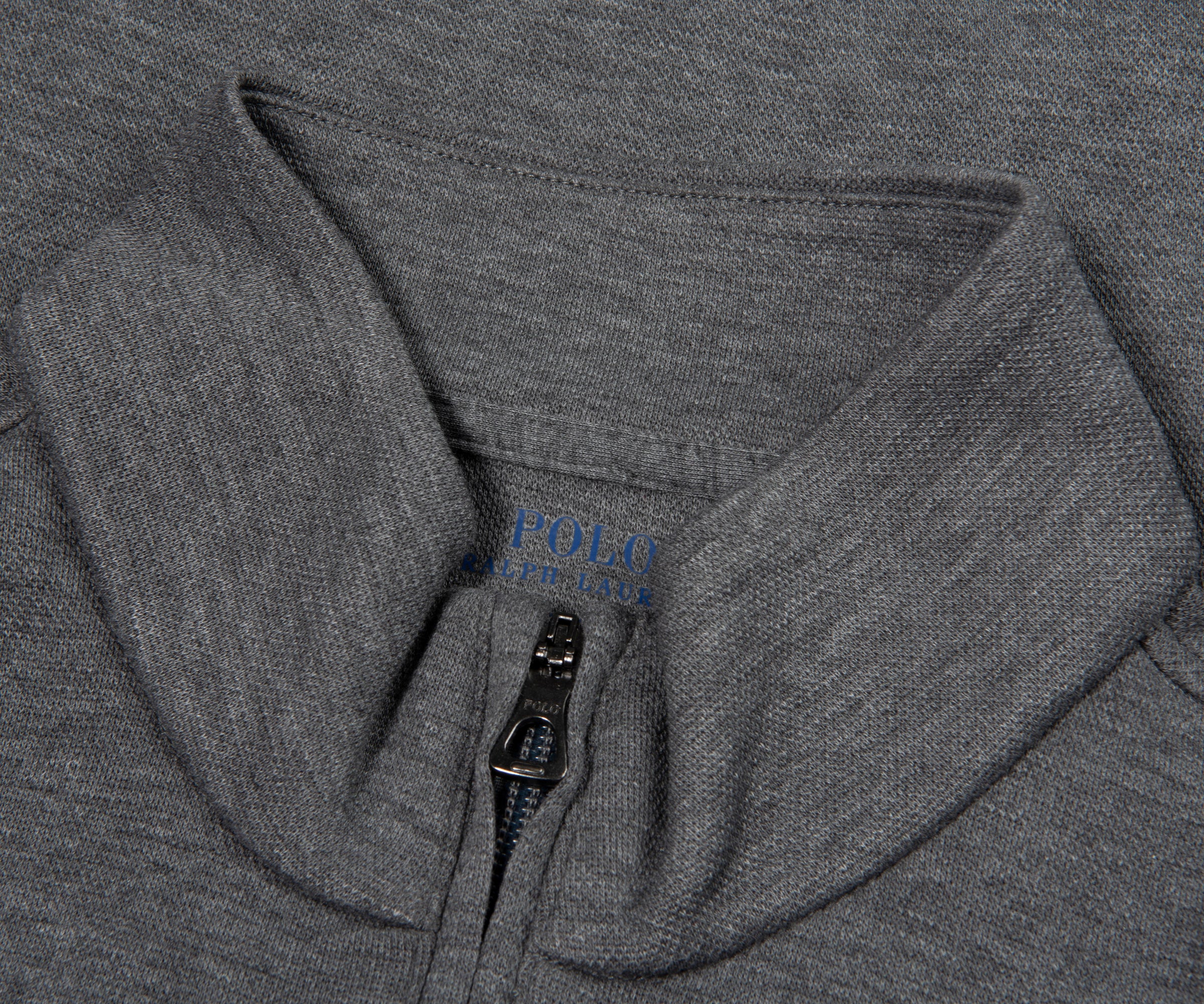 Ralph Lauren Grey Luxe Stretch 1/4 Zip Sweatshirt