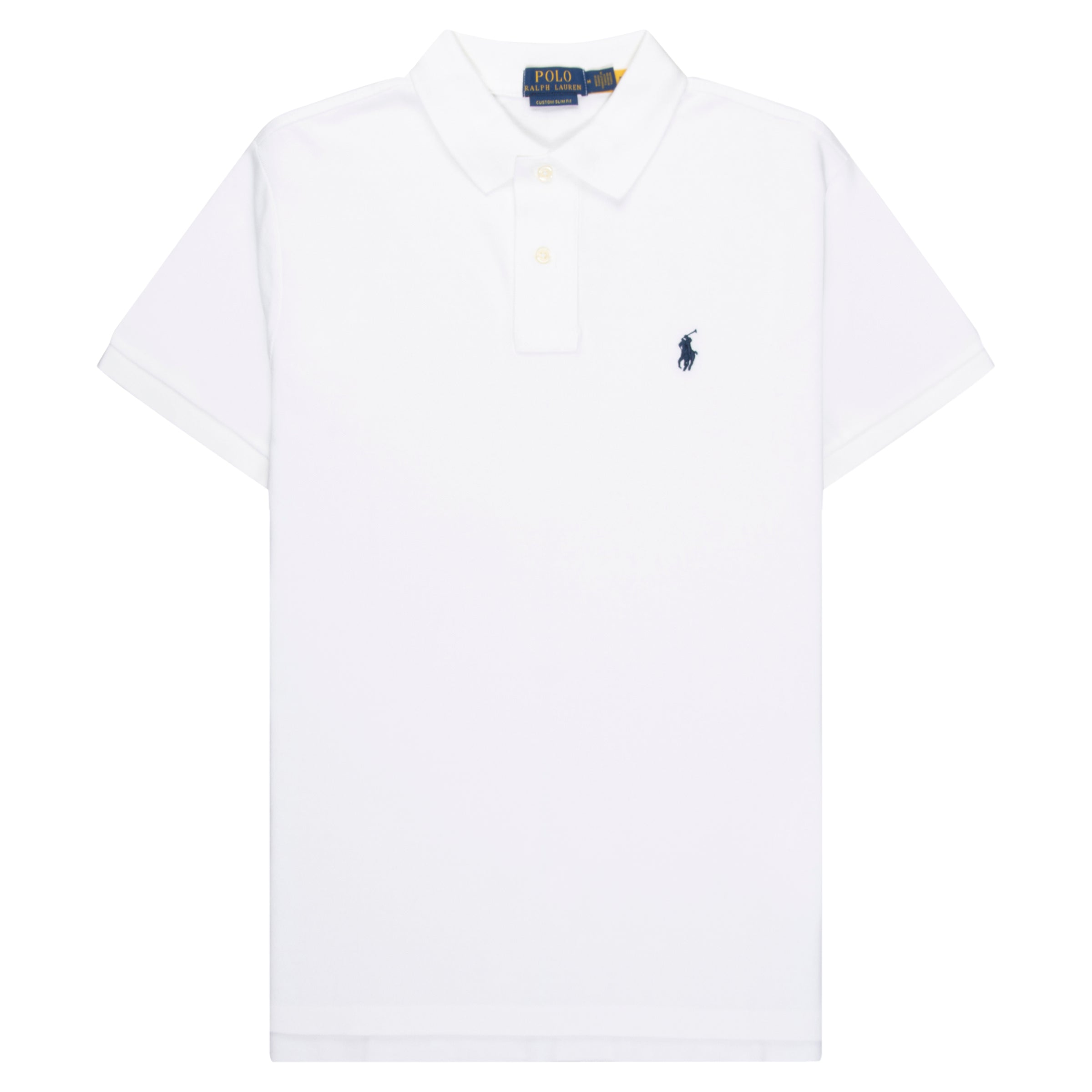 Ralph Lauren White SS Custom Slim Fit Polo