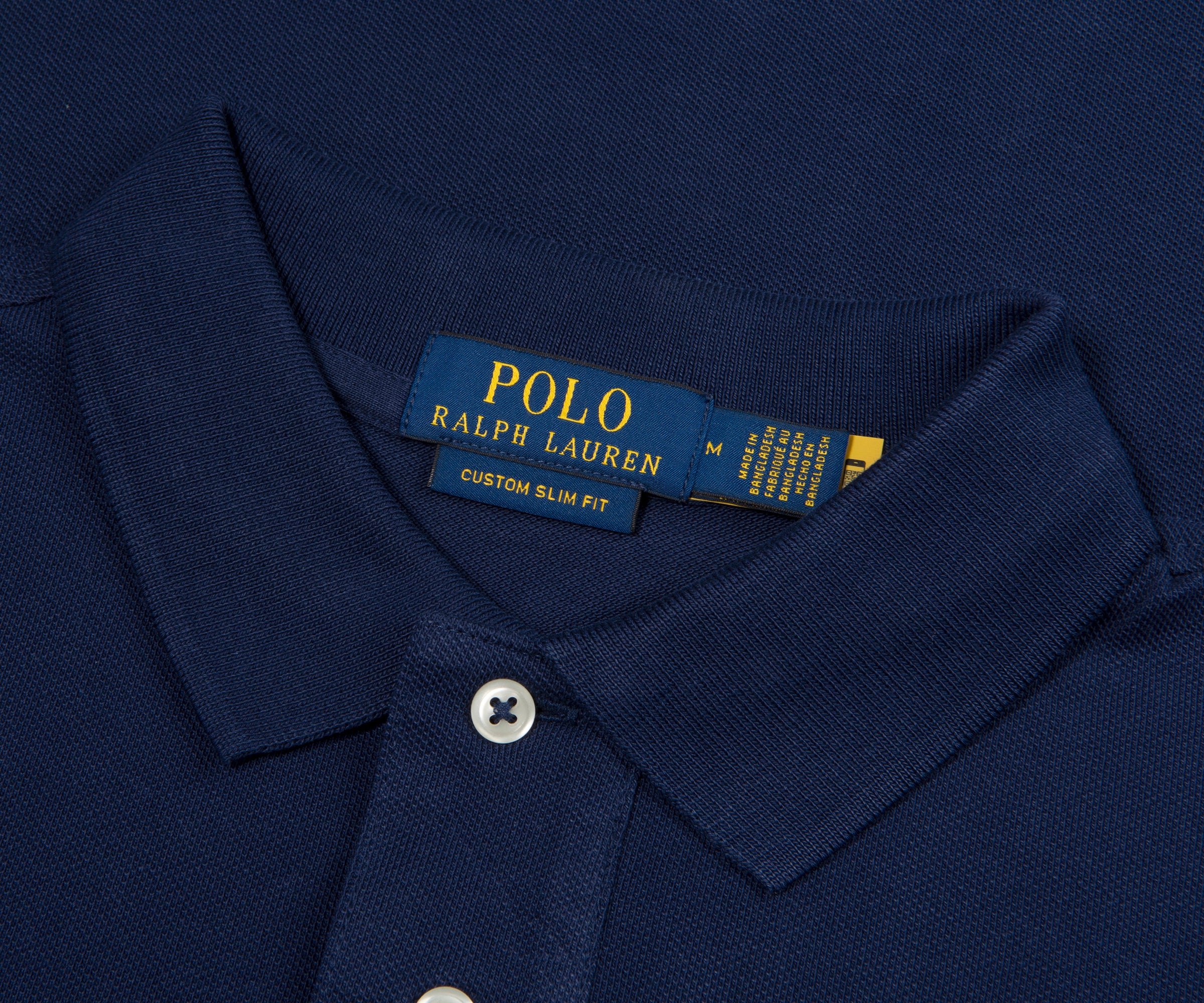Ralph Lauren Navy SS Custom Slim Fit Polo