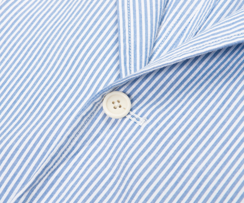 Ralph Lauren Blue/White Striped Soft Blazer