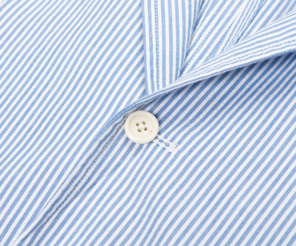 Ralph Lauren Blue/White Striped Soft Blazer