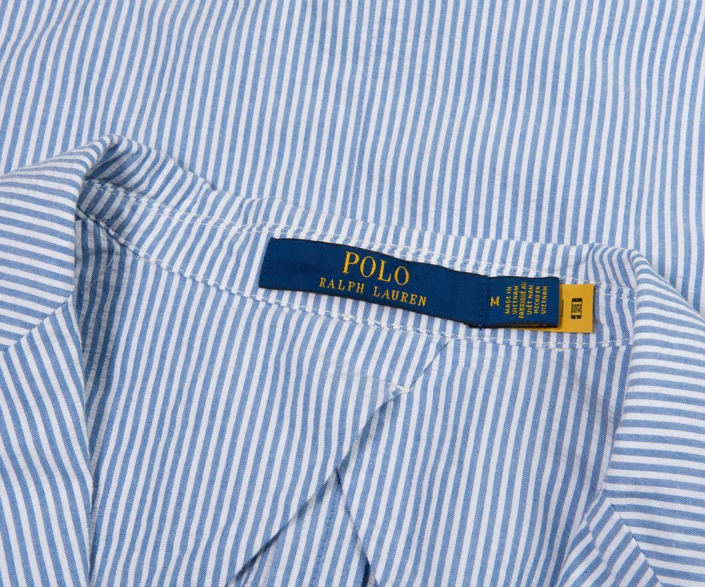 Ralph Lauren Blue/White Striped Soft Blazer