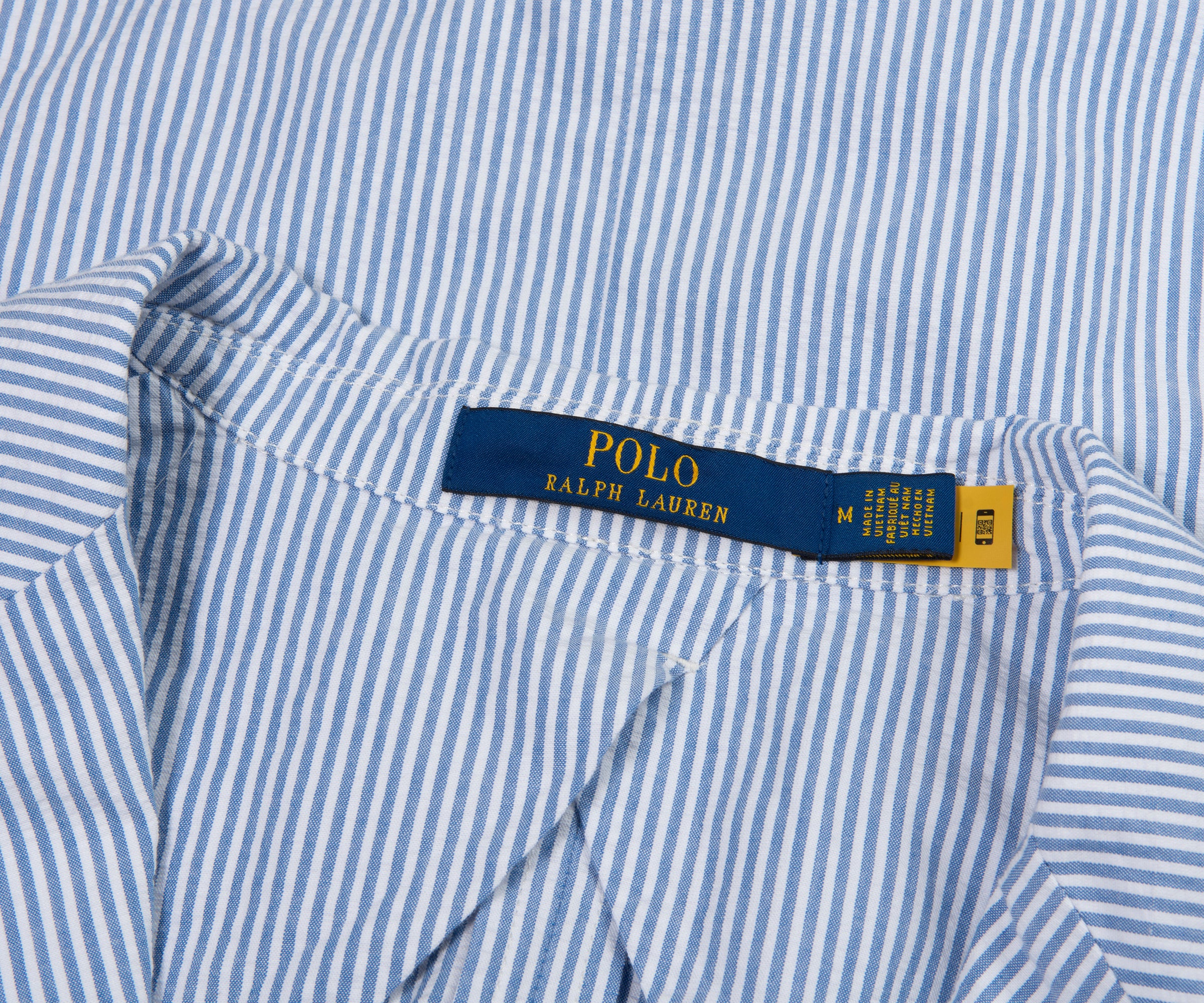 Ralph Lauren Blue/White Striped Soft Blazer