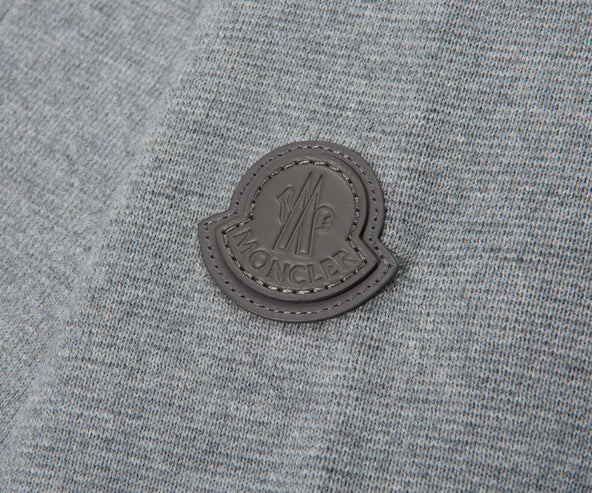 Moncler Grey Wool Zip-up 3 Pocket Cardigan
