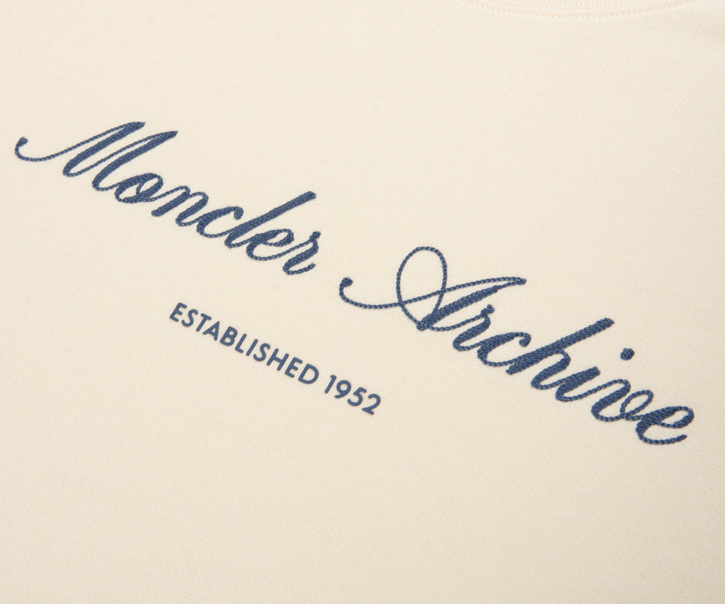 Moncler Cream Archive Logo Sweatshirt