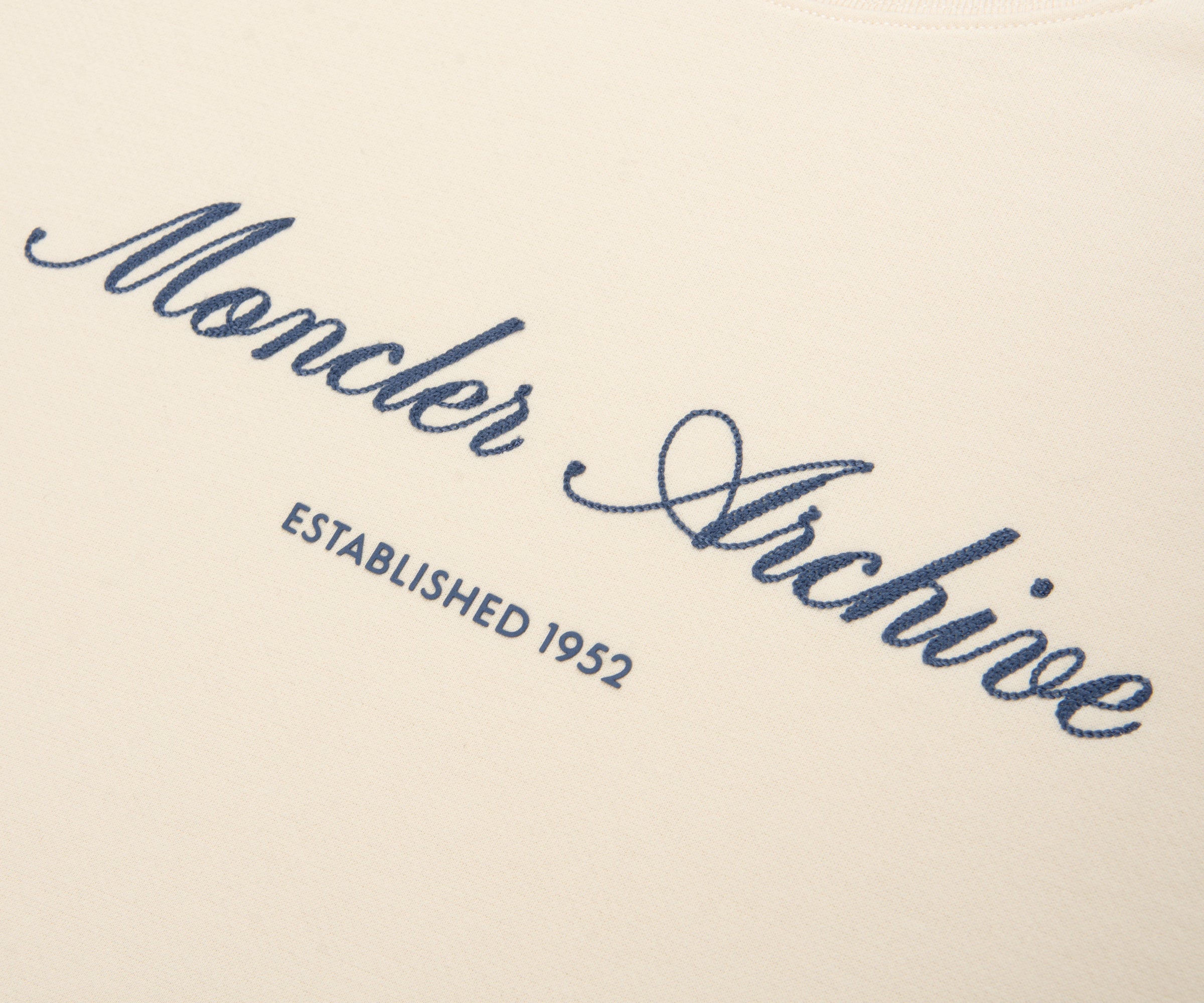 Moncler Cream Archive Logo Sweatshirt