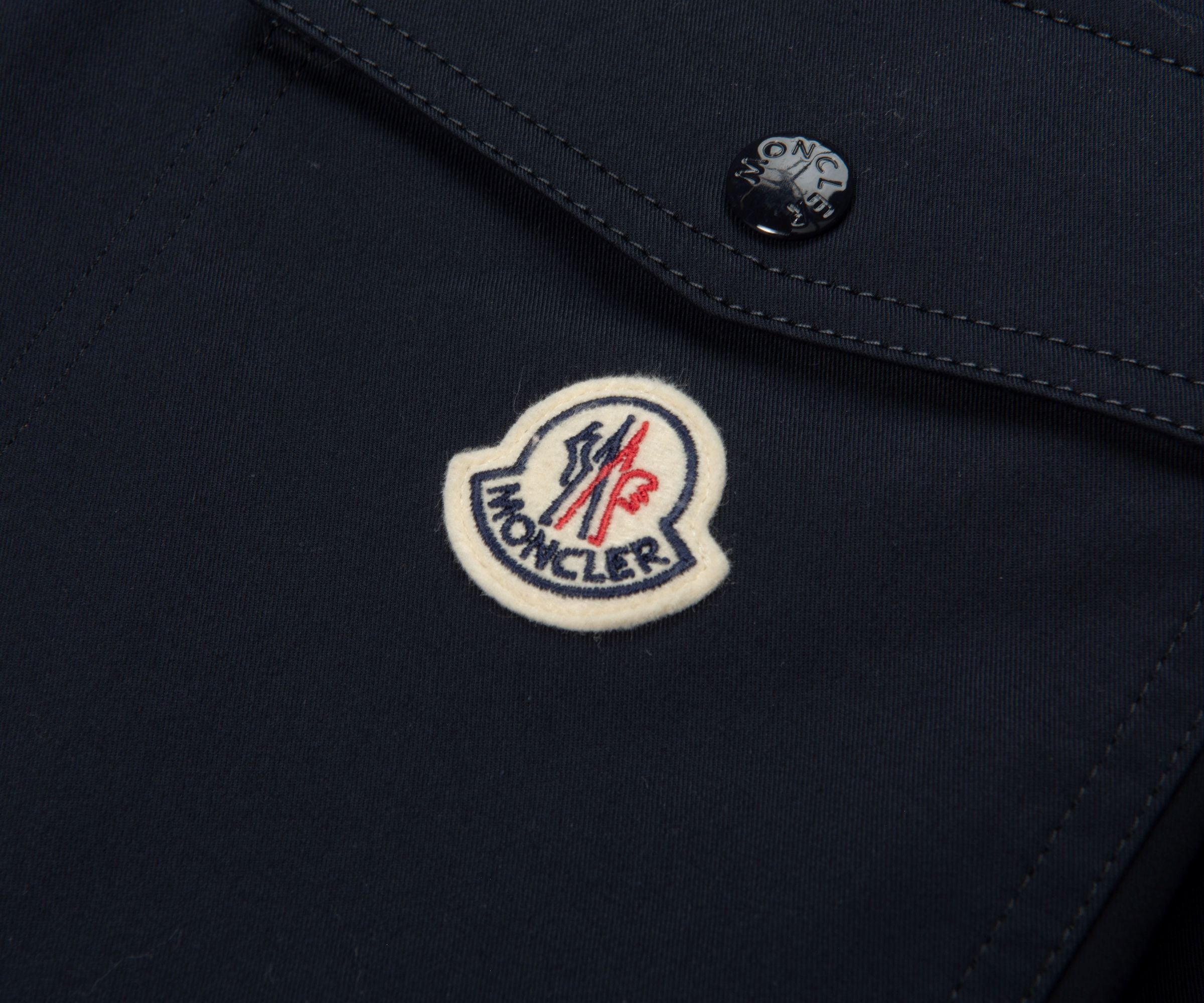 Moncler Navy Chest Pocket Overshirt