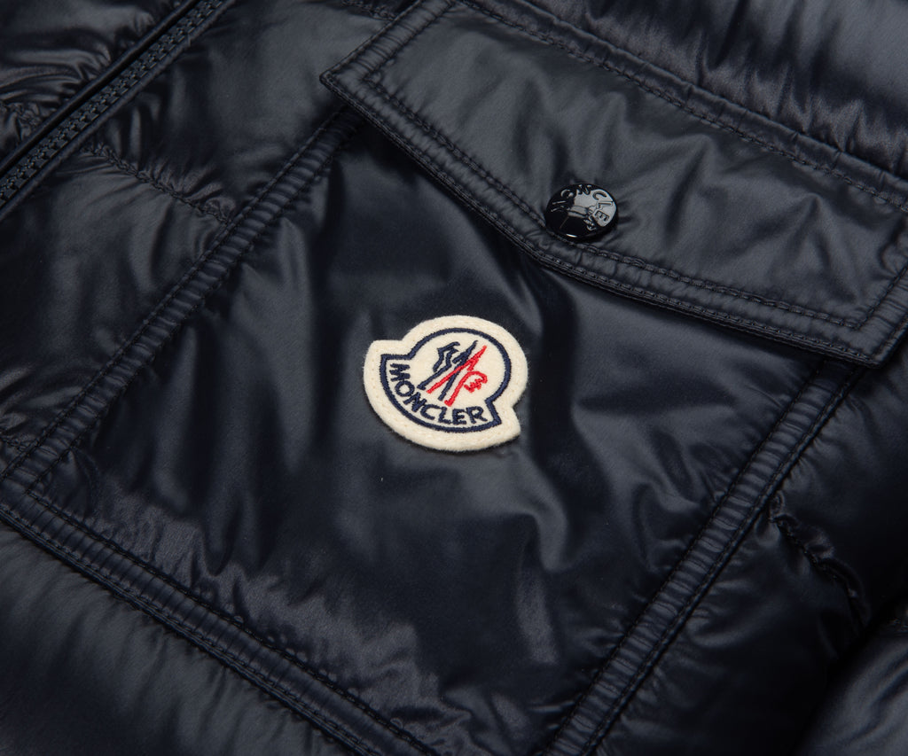 Moncler Mourillon Navy Down Shirt Jacket