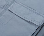 Stone Island Sky Blue Cotton Overshirt With Chest Pocket