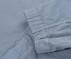 Stone Island Sky Blue Cotton Overshirt With Chest Pocket