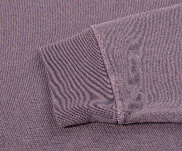 Stone Island Purple Brushed Cotton Hoodie