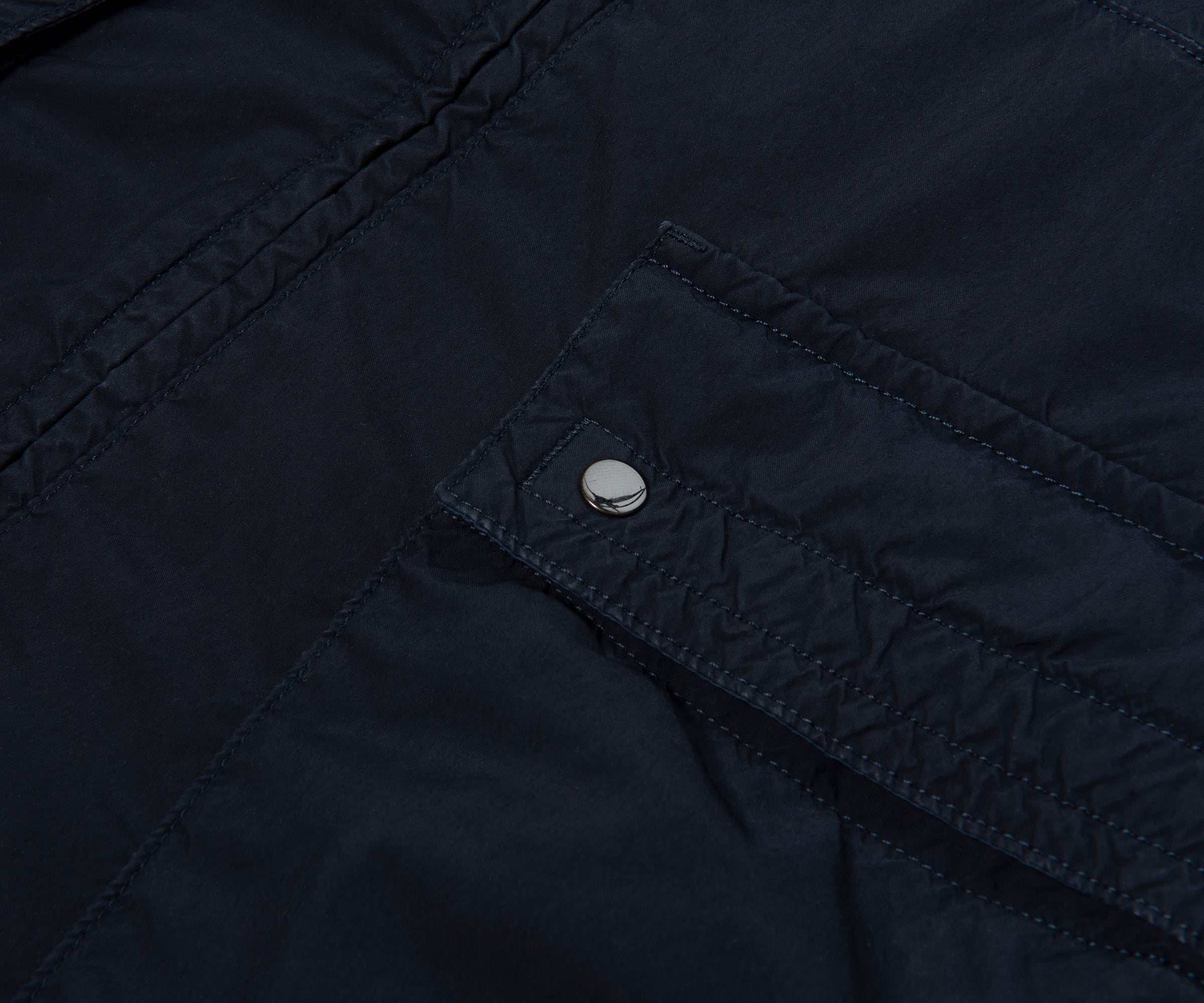 Stone Island Navy Light Compact Touch Polyester Jacket
