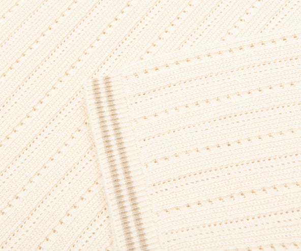 Paul Smith Cream Knitted Detailed Polo
