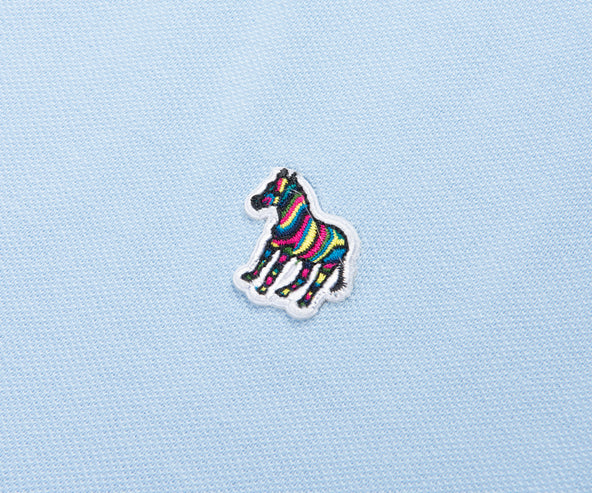 PS Paul Smith Sky Blue Zebra Logo Polo