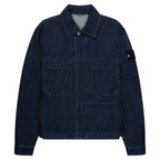 Stone Island Indigo Denim Rinsed Full Button Jacket