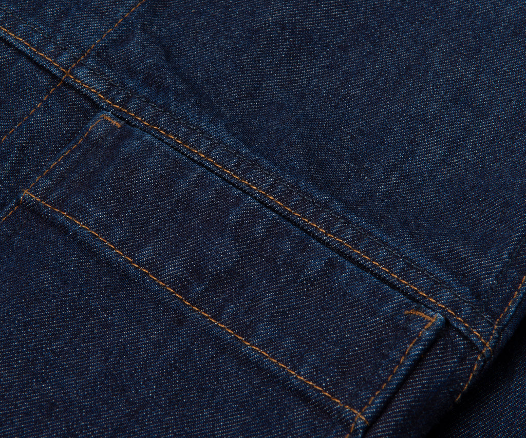 Stone Island Indigo Denim Rinsed Full Button Jacket