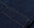 Stone Island Indigo Denim Rinsed Full Button Jacket