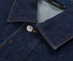 Stone Island Indigo Denim Rinsed Full Button Jacket
