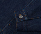Stone Island Indigo Denim Rinsed Full Button Jacket