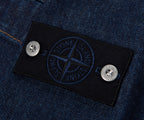 Stone Island Indigo Denim Rinsed Full Button Jacket