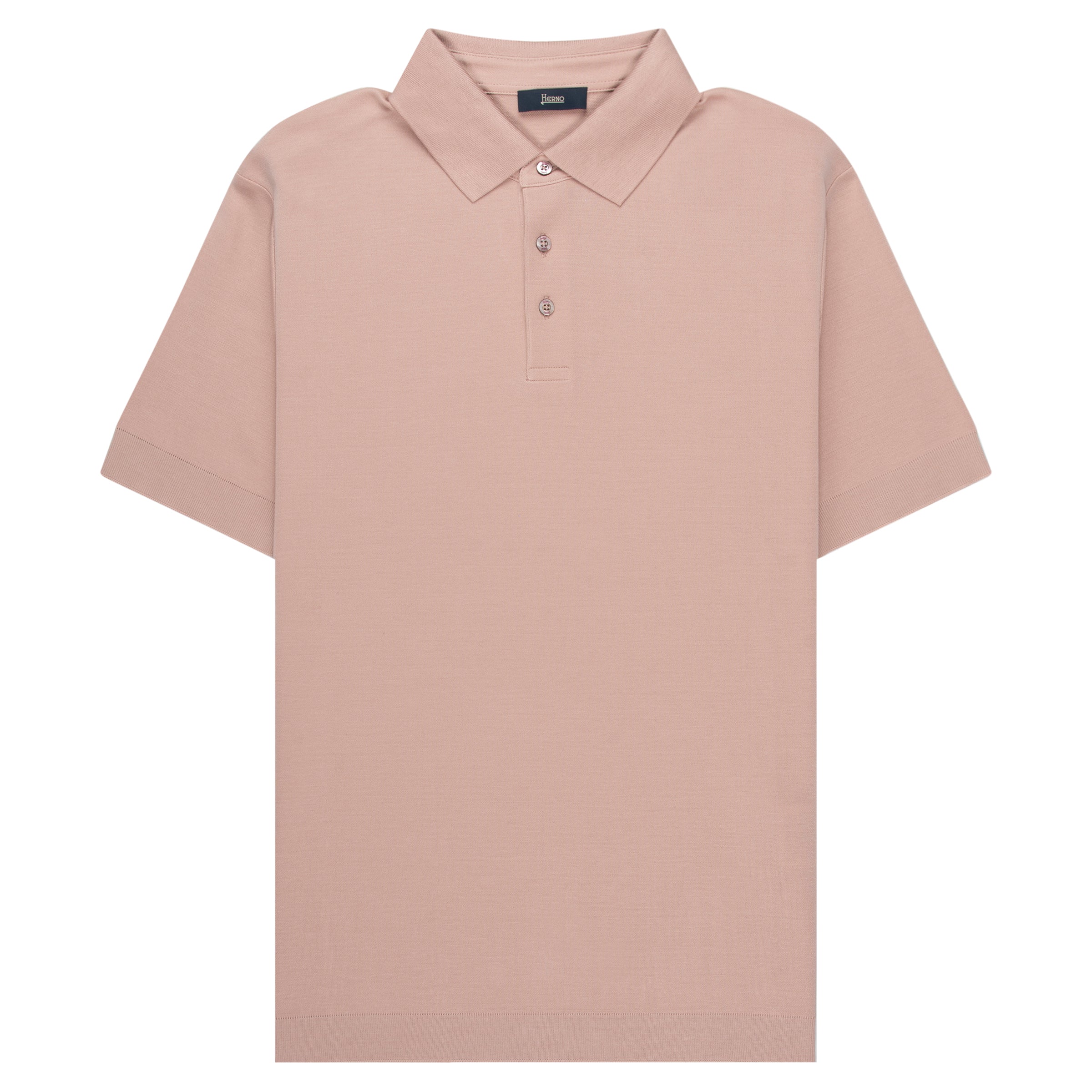 Herno Pink Knitted SS Polo Shirt