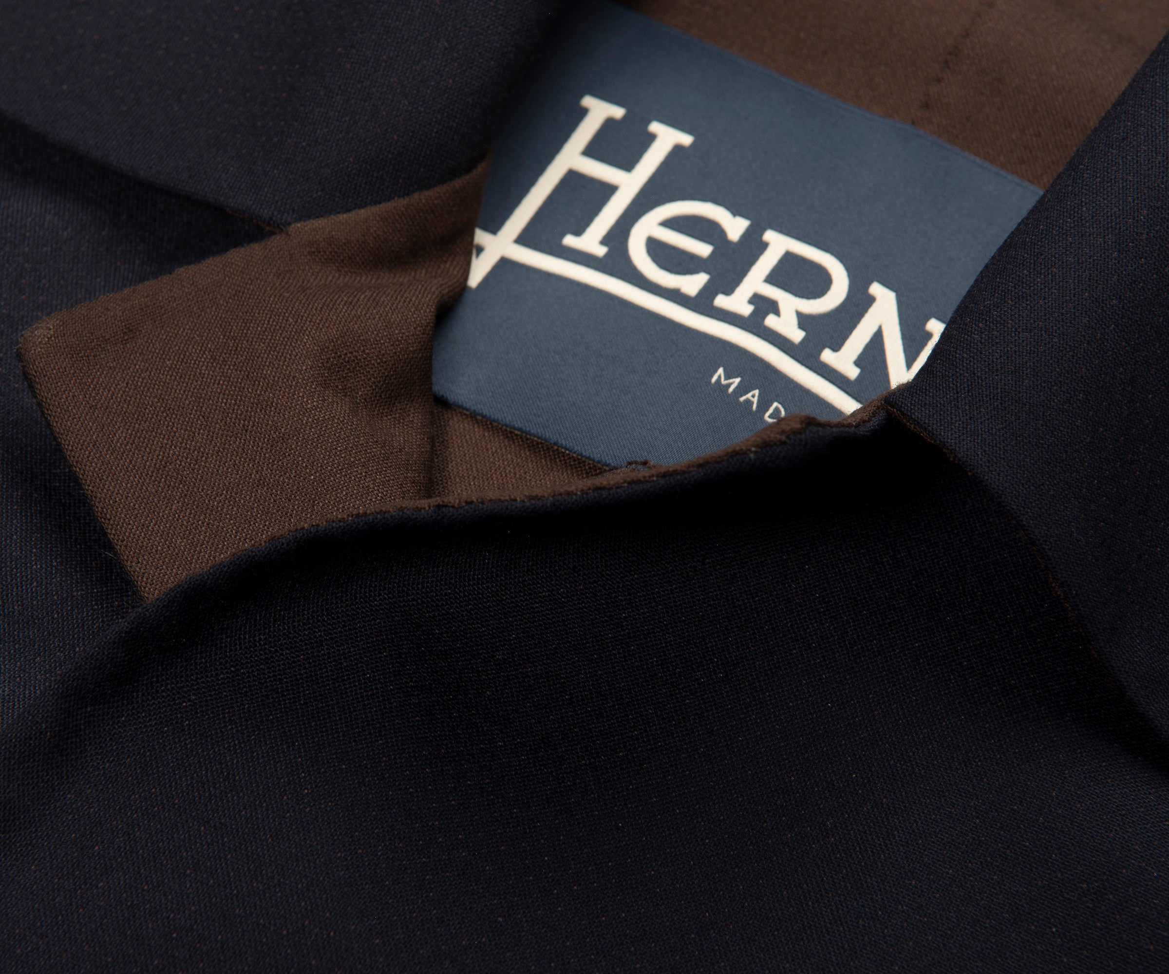 Herno Navy Light Weight Contrast lining 3/4 Jacket