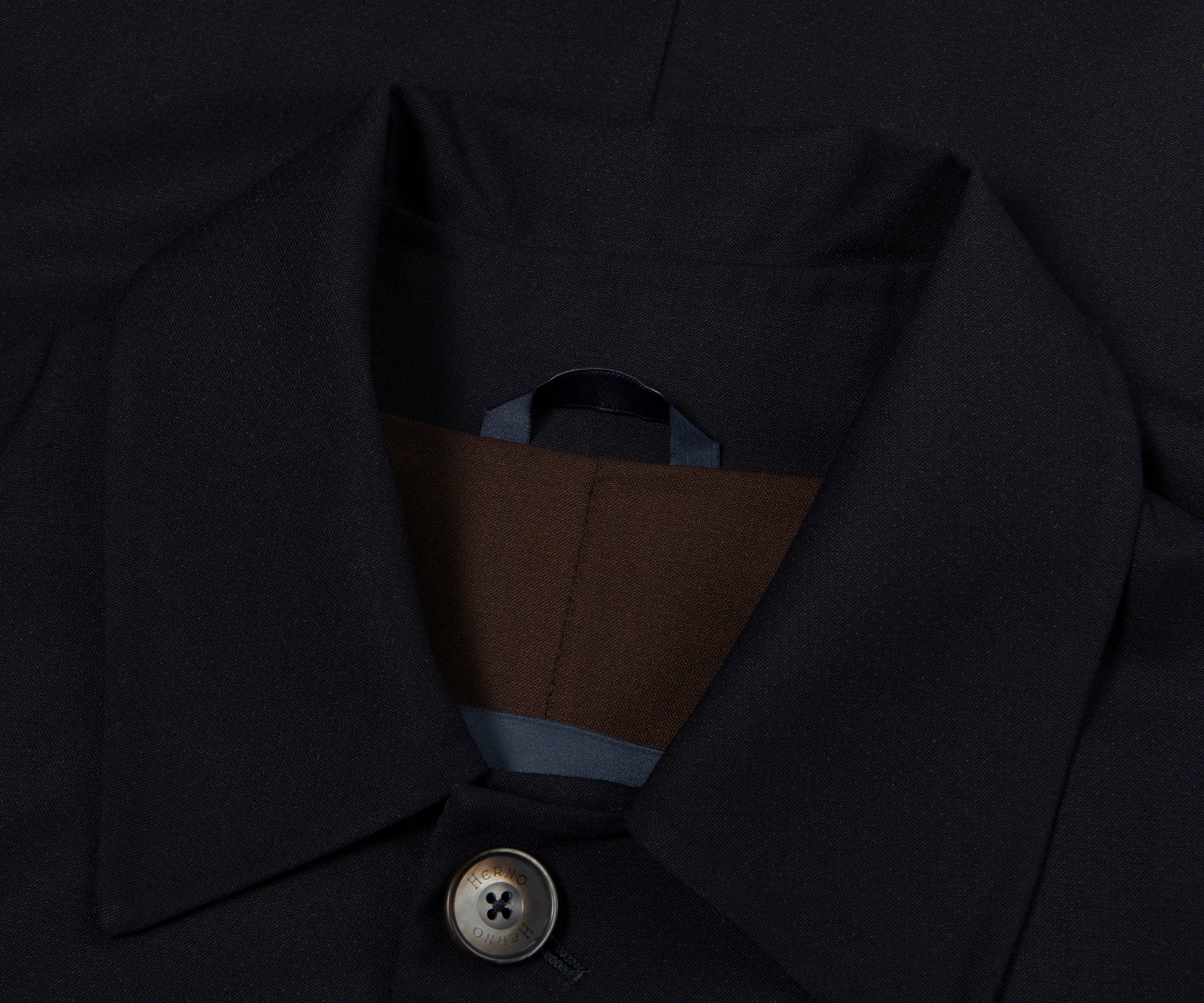 Herno Navy Light Weight Contrast lining 3/4 Jacket