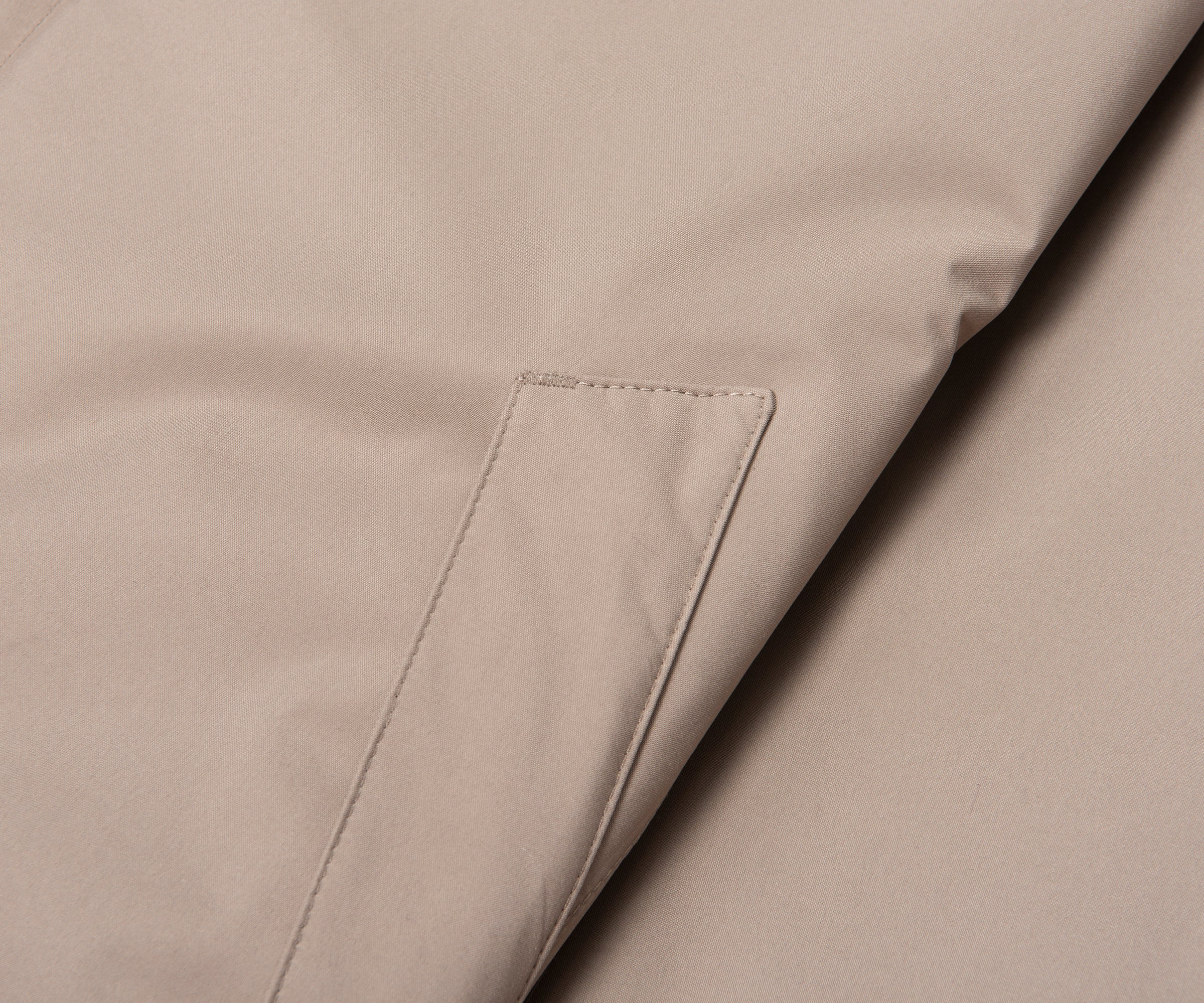 Herno Taupe Hooded Waterproof 3/4 Jacket