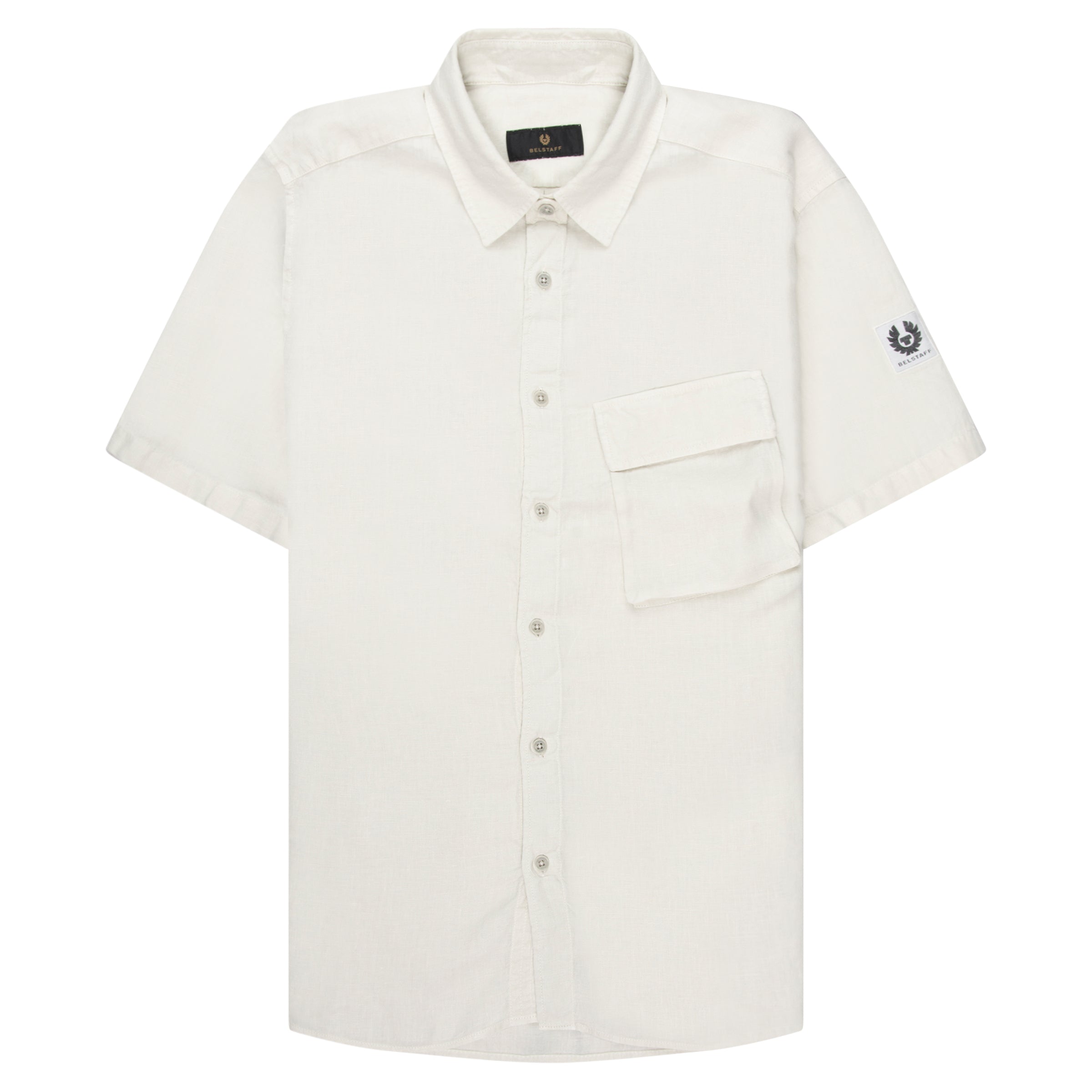 Belstaff Silver Birch Scale SS Linen Shirt