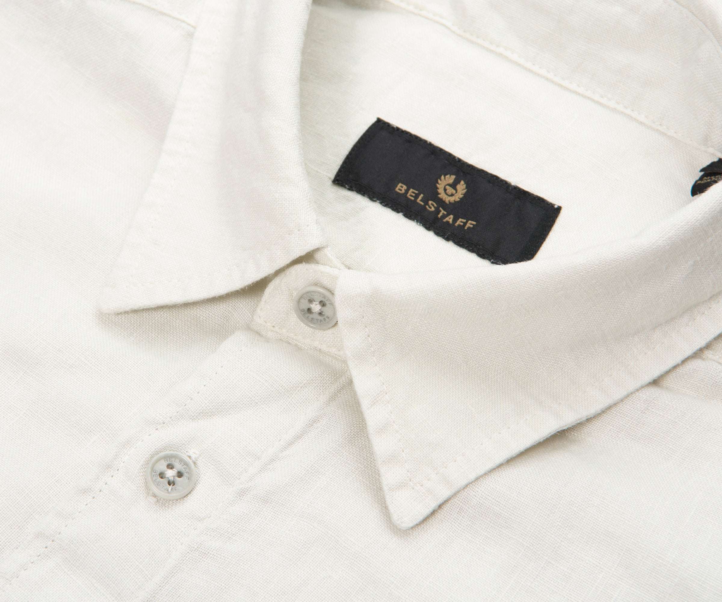 Belstaff Silver Birch Scale SS Linen Shirt