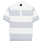 Paul & Shark striped silk-cotton polo shirt with classic collar and tailored fit, offering breathable comfort and understated everyday luxury.