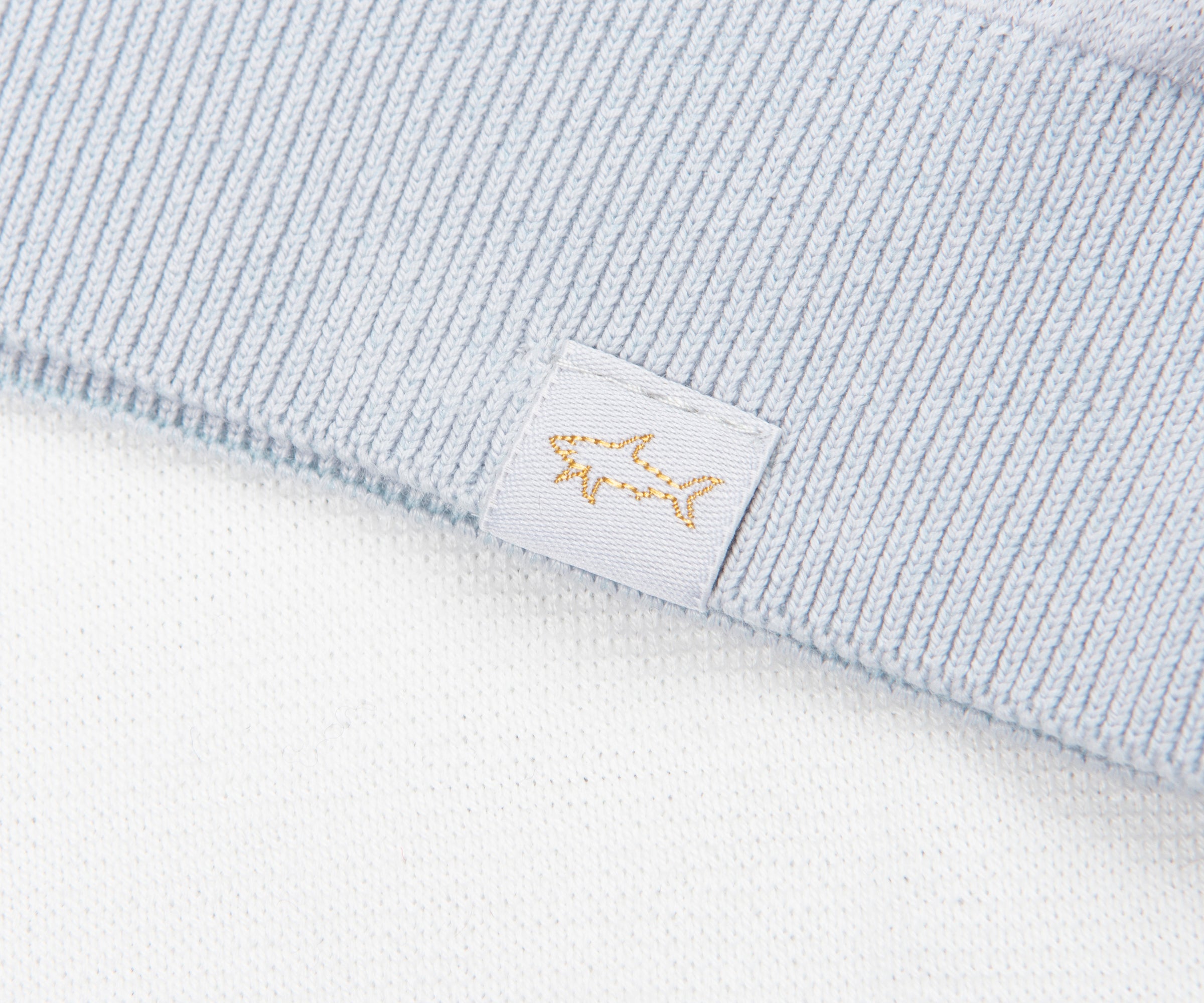 Paul & Shark White/Blue Fade Stripe Cotton Polo