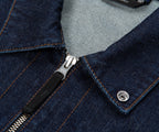Stone Island Indigo Denim Rinsed Full Zip jacket
