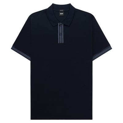 BOSS Navy H-Parlay Polo