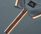 Paul Smith Grey Zip-Up Polo