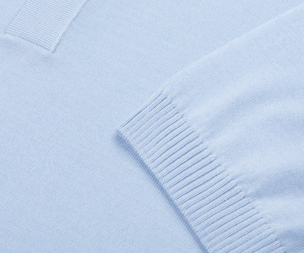 Boss H Nolano Light Blue Knitted SS Polo