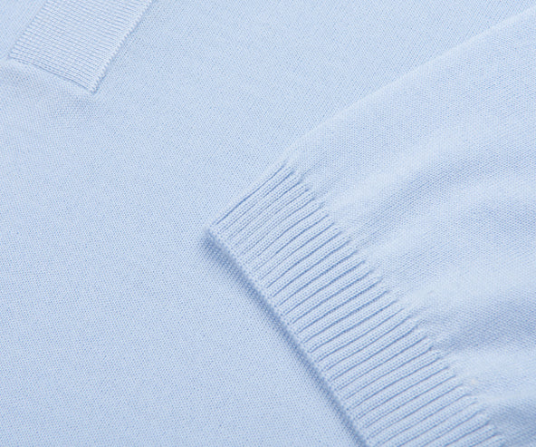 Boss H Nolano Light Blue Knitted SS Polo