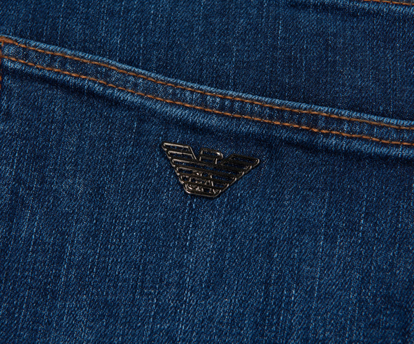 Armani J06 Mid Blue Slim Fit Jeans