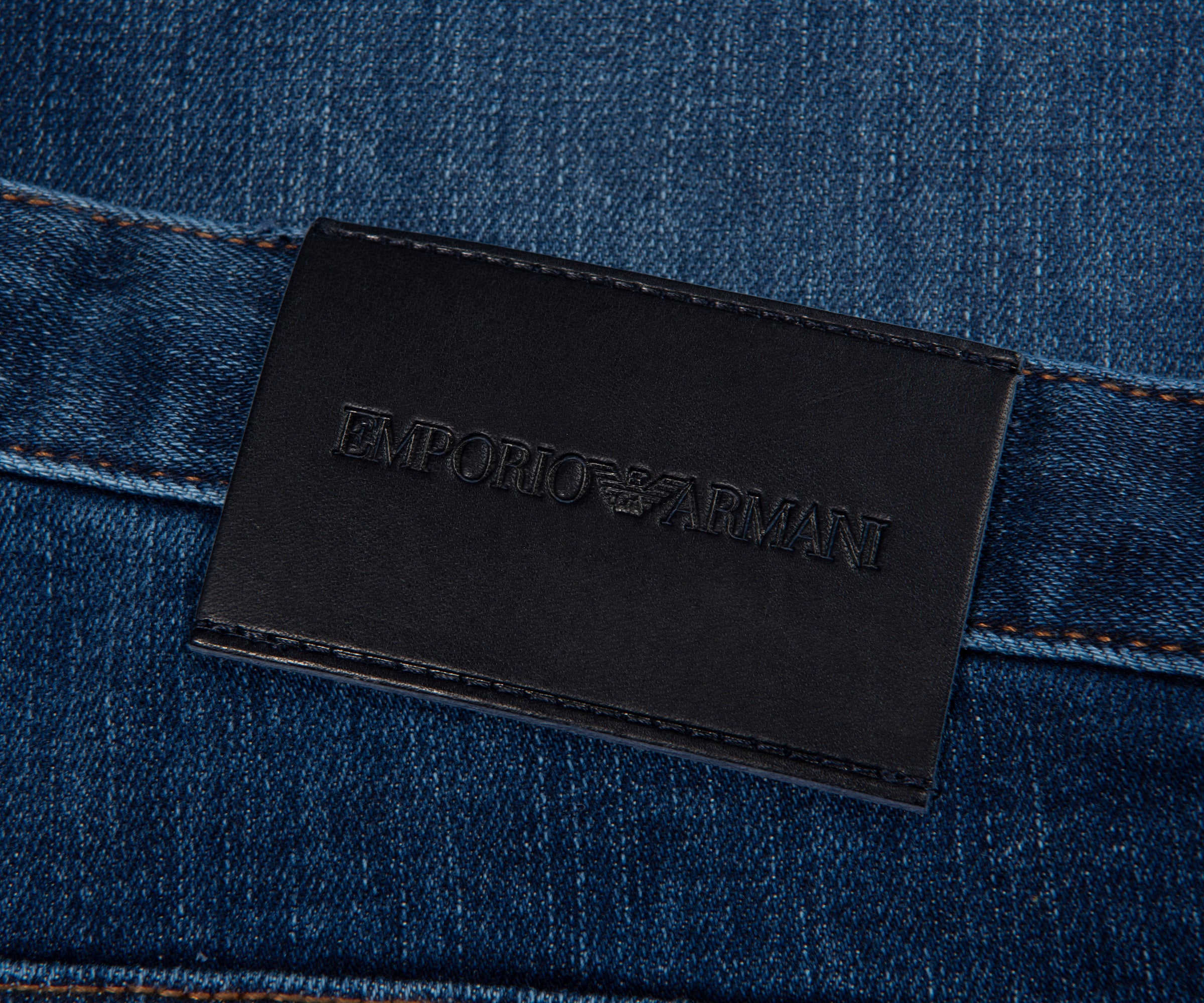 Armani J06 Mid Blue Slim Fit Jeans