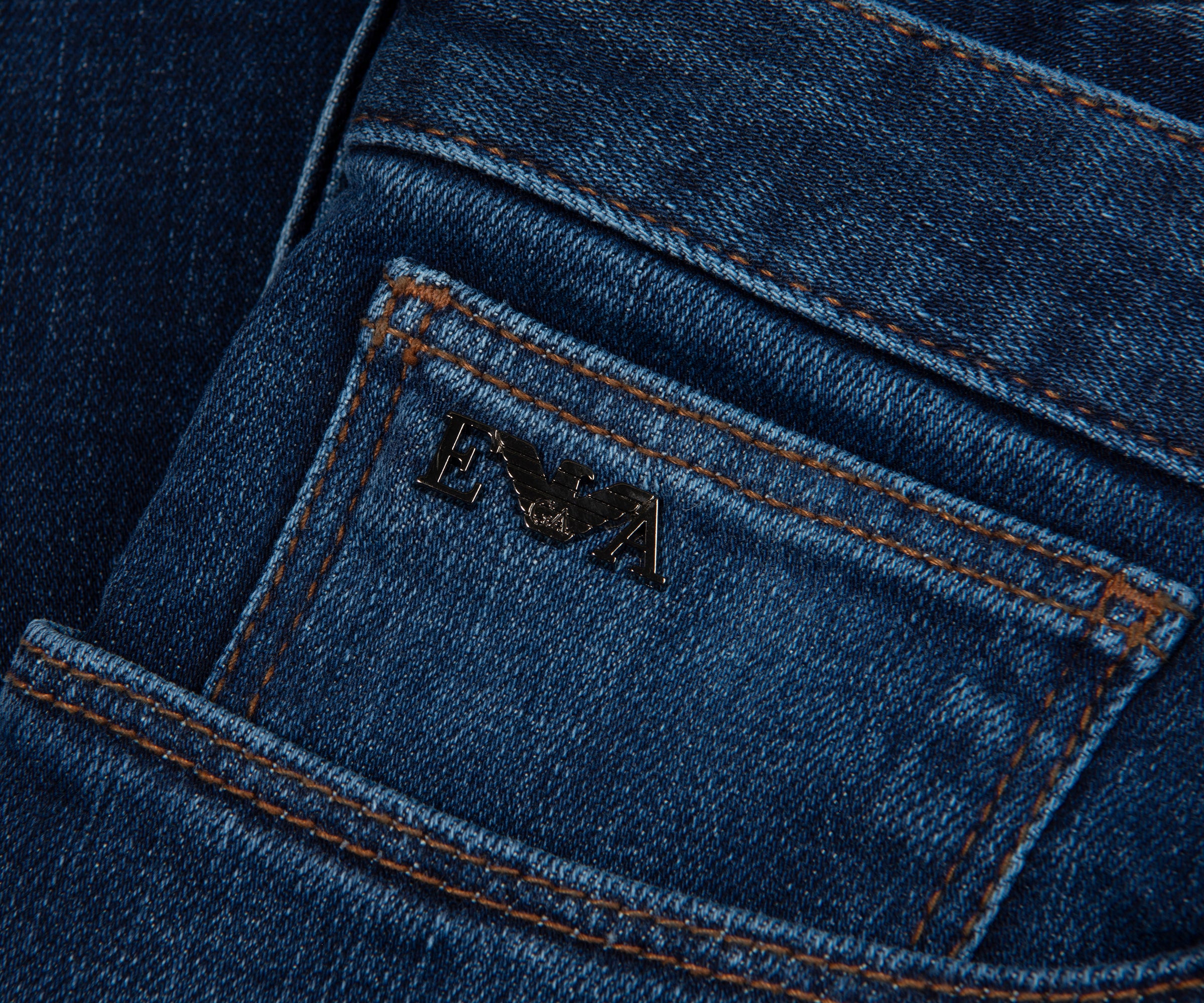 Armani J06 Mid Blue Slim Fit Jeans