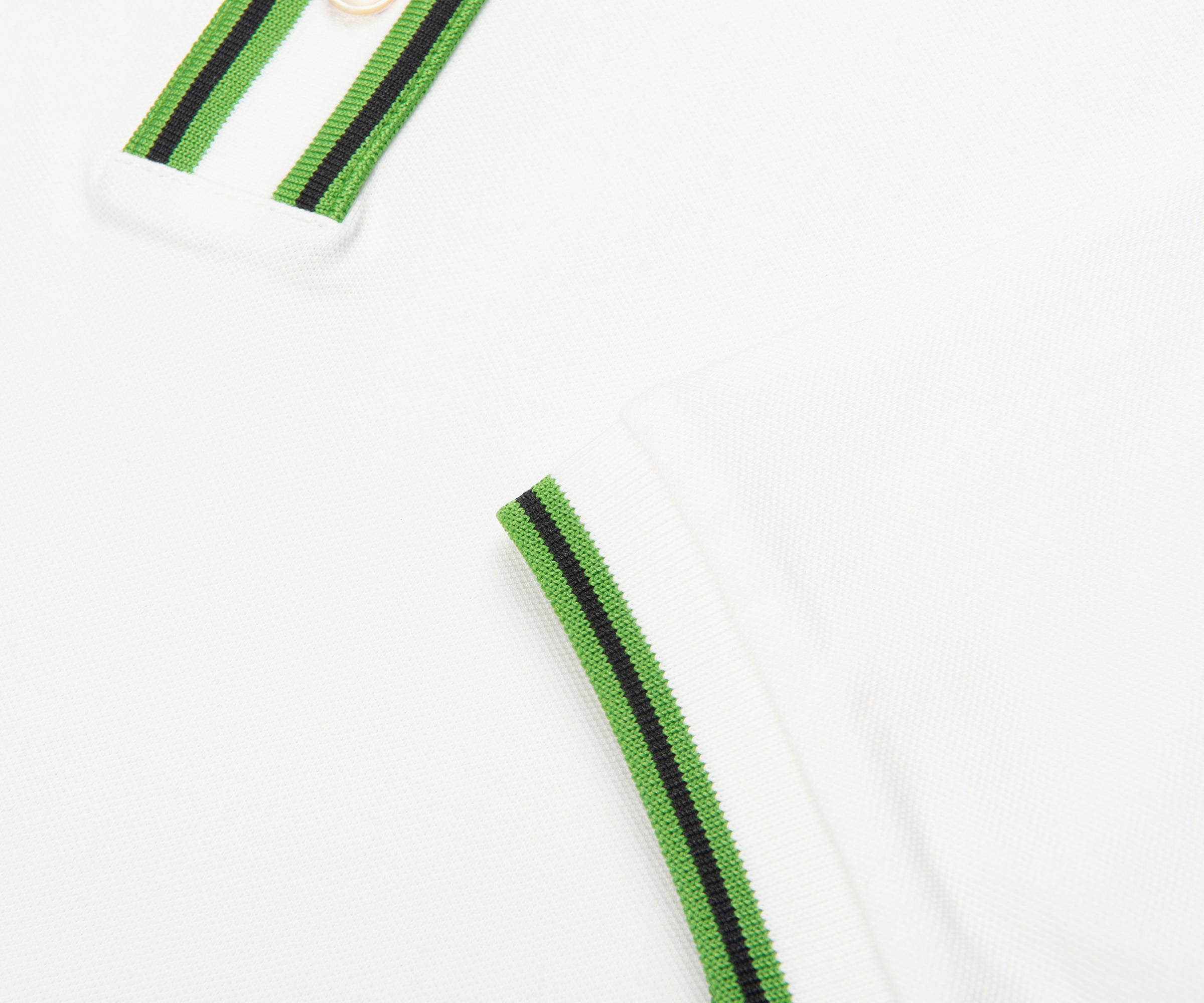 Paul Smith Green/White Contrast Tipping Polo