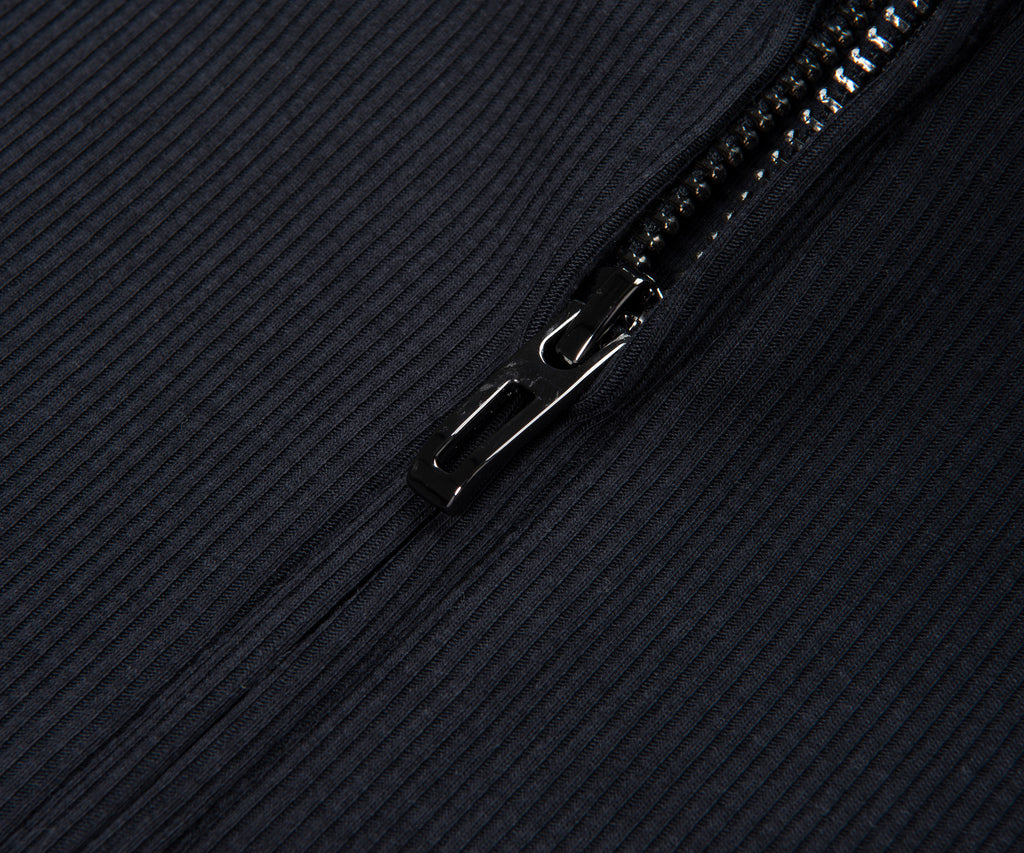 Armani Navy Soft Stretch Full Zip Hoodie